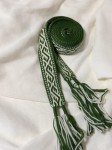 Krajka wełniana tabliczkowa zielona