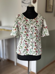 OD RĘKI Bluzka Danka w kwiaty, r.40